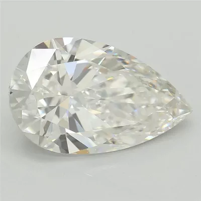 2.51ct F VS1 Rare Carat Ideal Cut Pear Lab Grown Diamond
