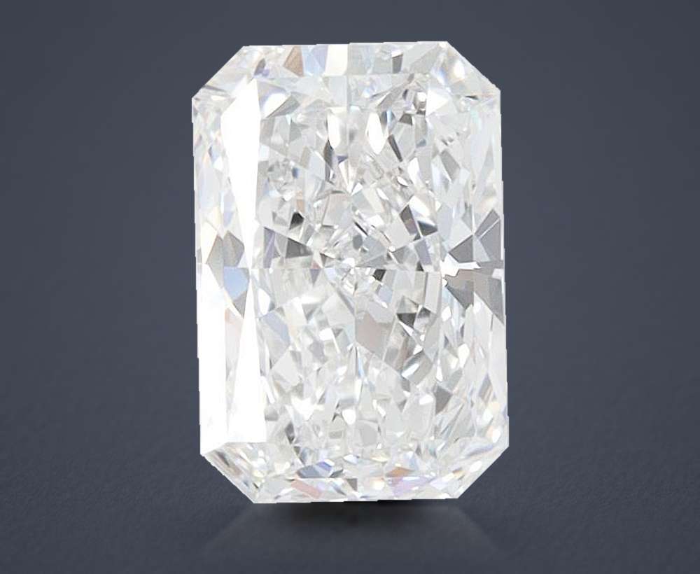 1.39ct D VVS1 Rare Carat Ideal Cut Radiant Lab Grown Diamond
