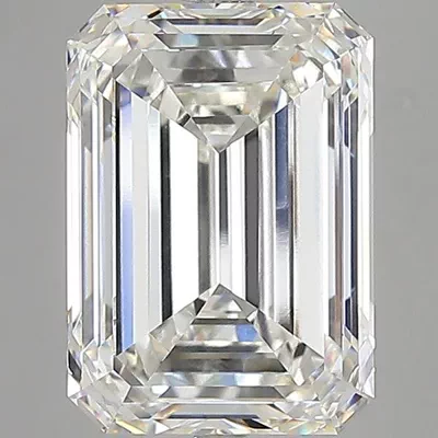 18.54ct G VVS2 Rare Carat Ideal Cut Emerald Lab Grown Diamond