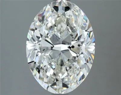 3.06ct J SI2 Rare Carat Ideal Cut Oval Diamond