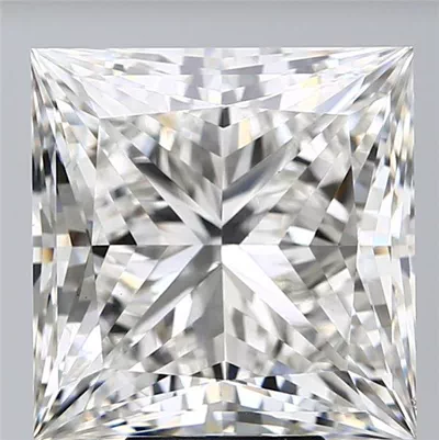 9.44ct F VS1 Rare Carat Ideal Cut Princess Lab Grown Diamond