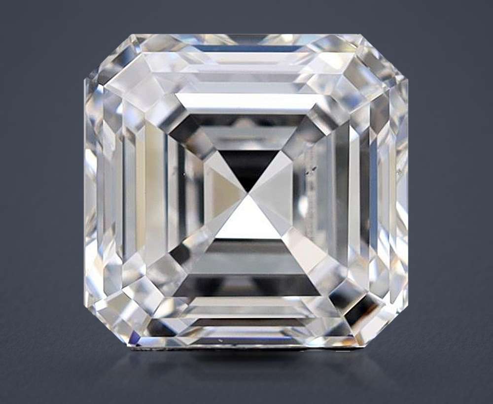 1.60ct D VS2 Rare Carat Ideal Cut Asscher Lab Grown Diamond
