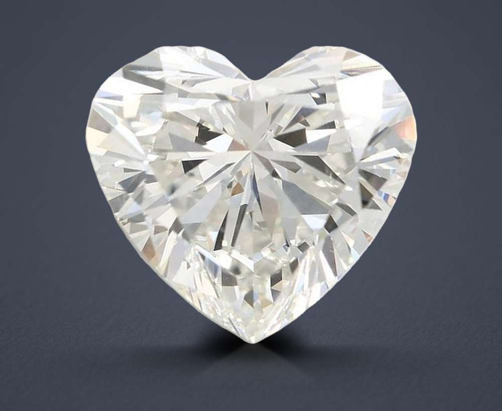 5.09ct G VVS2 Rare Carat Ideal Cut Heart Lab Grown Diamond