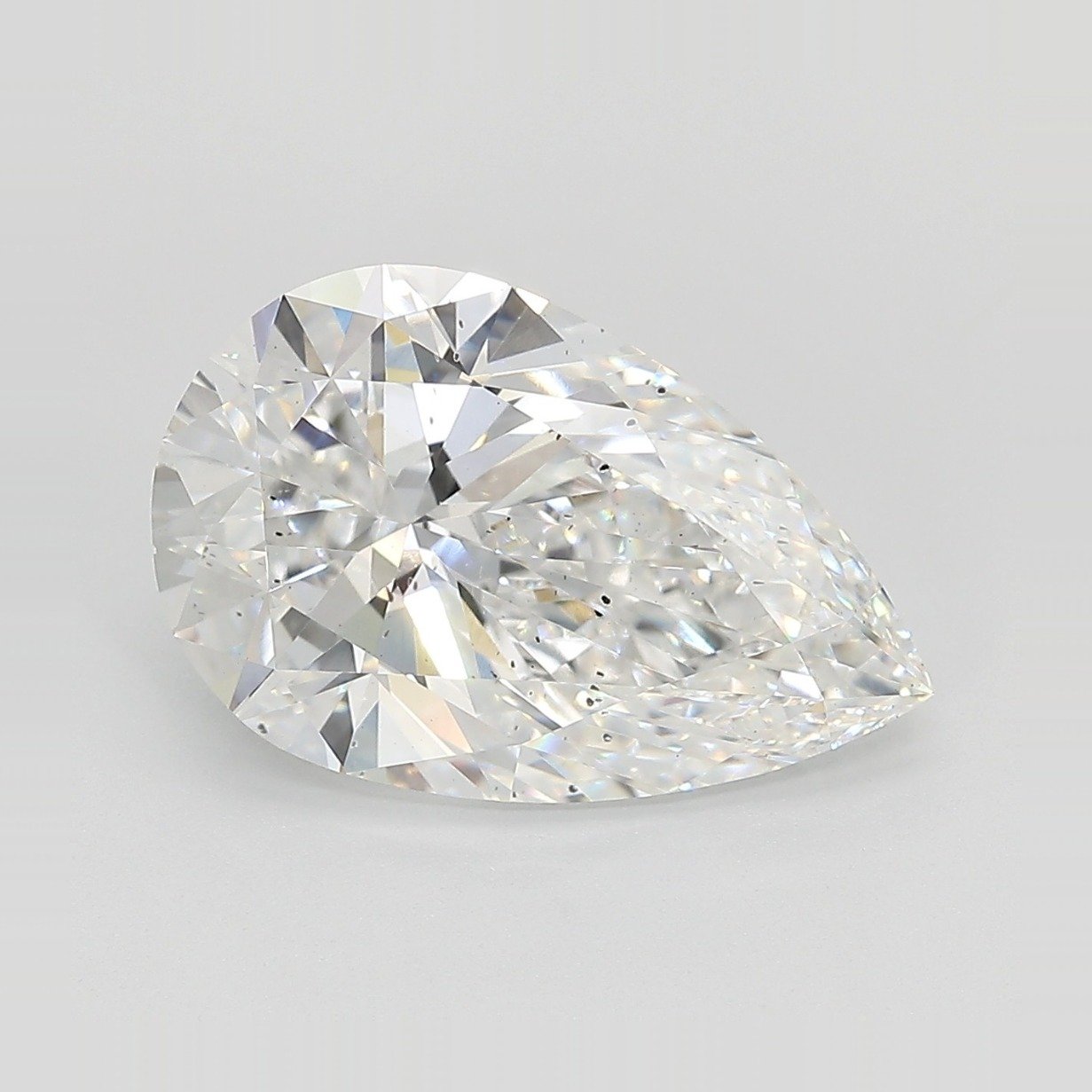 4.80ct E SI1 Rare Carat Ideal Cut Pear Lab Grown Diamond