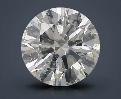 3.01ct I SI2 Rare Carat Ideal Cut Round Diamond