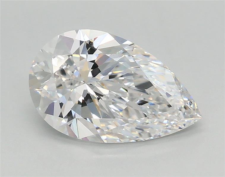 1.24ct D VVS2 Rare Carat Ideal Cut Pear Lab Grown Diamond