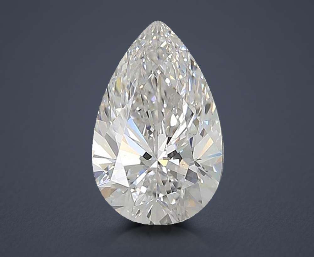 1.54ct E VS1 Rare Carat Ideal Cut Pear Lab Grown Diamond