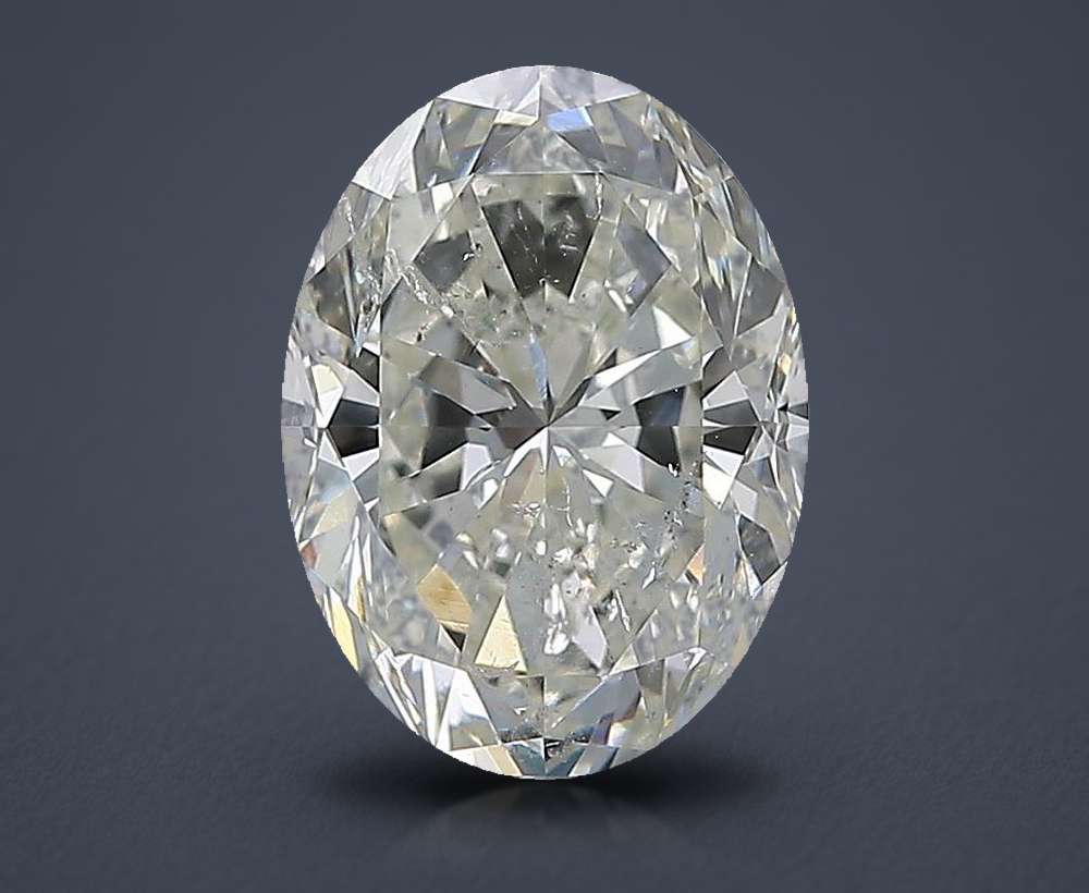 3.01ct H SI2 Very Good Cut Oval Diamond
