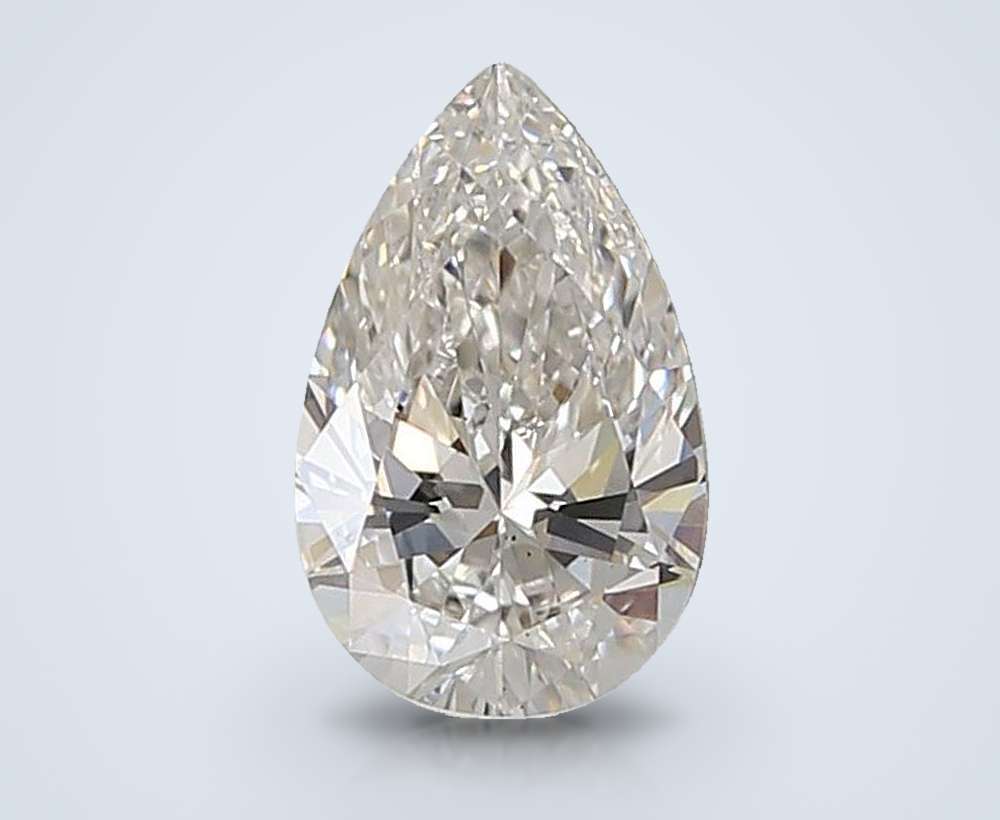 0.95ct F VS2 Rare Carat Ideal Cut Pear Lab Grown Diamond