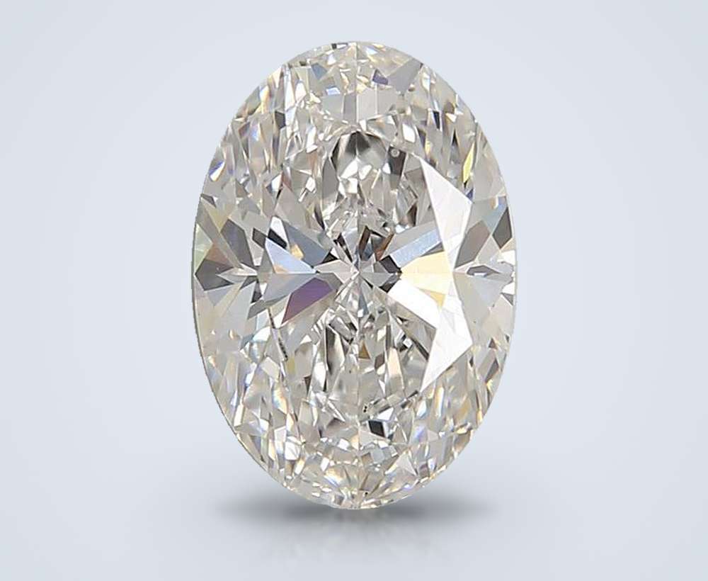 3.00ct E VS1 Rare Carat Ideal Cut Oval Lab Grown Diamond