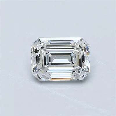 1.10ct F VVS2 Rare Carat Ideal Cut Emerald Diamond
