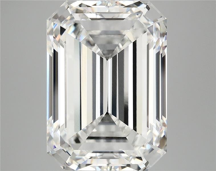 12.07ct F VVS2 Rare Carat Ideal Cut Emerald Lab Grown Diamond