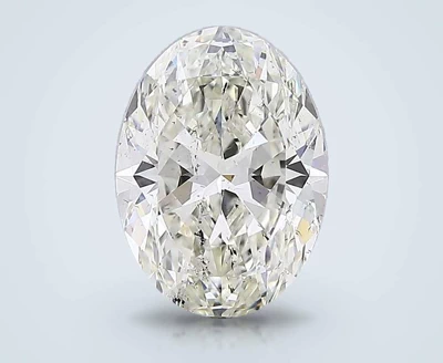 4.02ct K SI2 Rare Carat Ideal Cut Oval Diamond