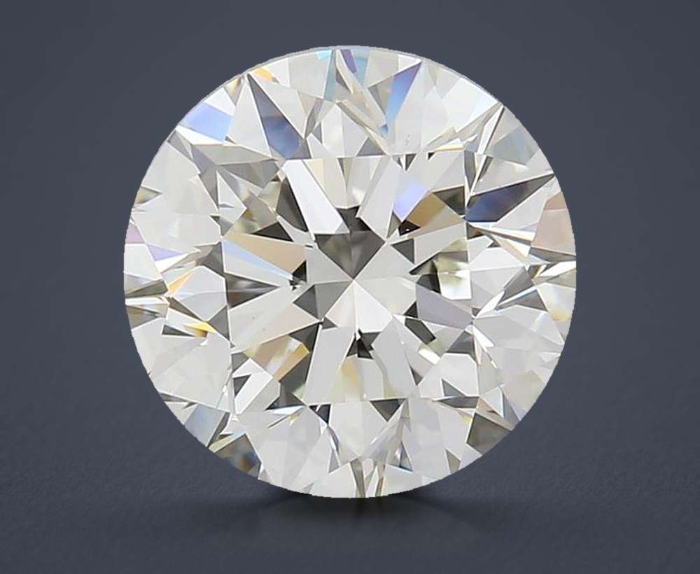3.01ct K VVS1 Rare Carat Ideal Cut Round Diamond