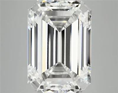 12.27ct F VVS2 Rare Carat Ideal Cut Emerald Lab Grown Diamond