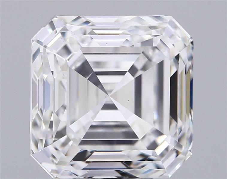 8.04ct F VS1 Rare Carat Ideal Cut Asscher Lab Grown Diamond