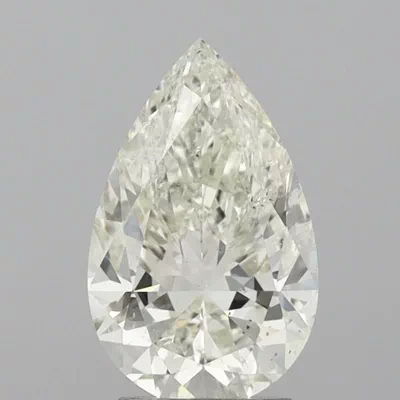 3.01ct K SI2 Rare Carat Ideal Cut Pear Diamond