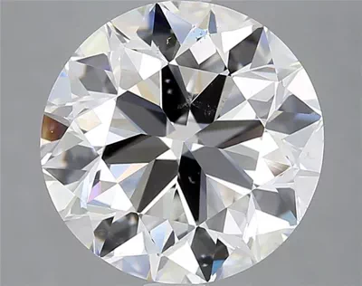 4.01ct F SI1 Very Good Cut Round Diamond