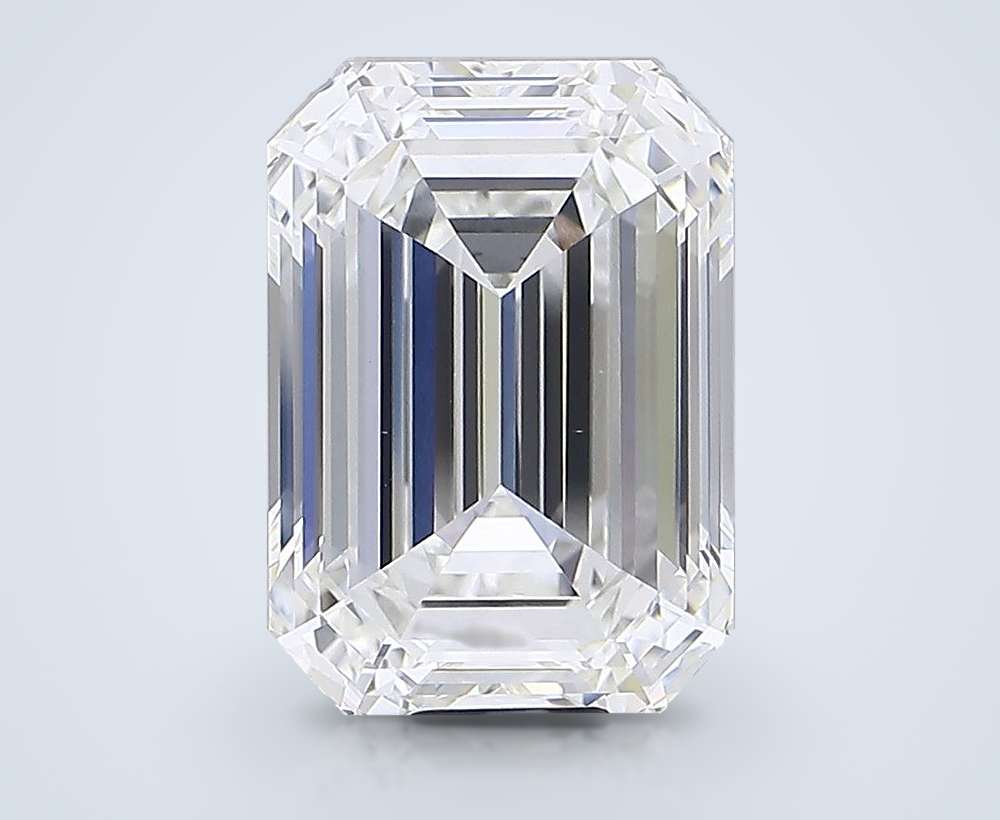 21.07ct F VVS2 Rare Carat Ideal Cut Emerald Lab Grown Diamond