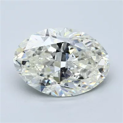 7.04ct J SI2 Rare Carat Ideal Cut Oval Diamond
