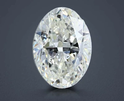 7.04ct J SI2 Rare Carat Ideal Cut Oval Diamond