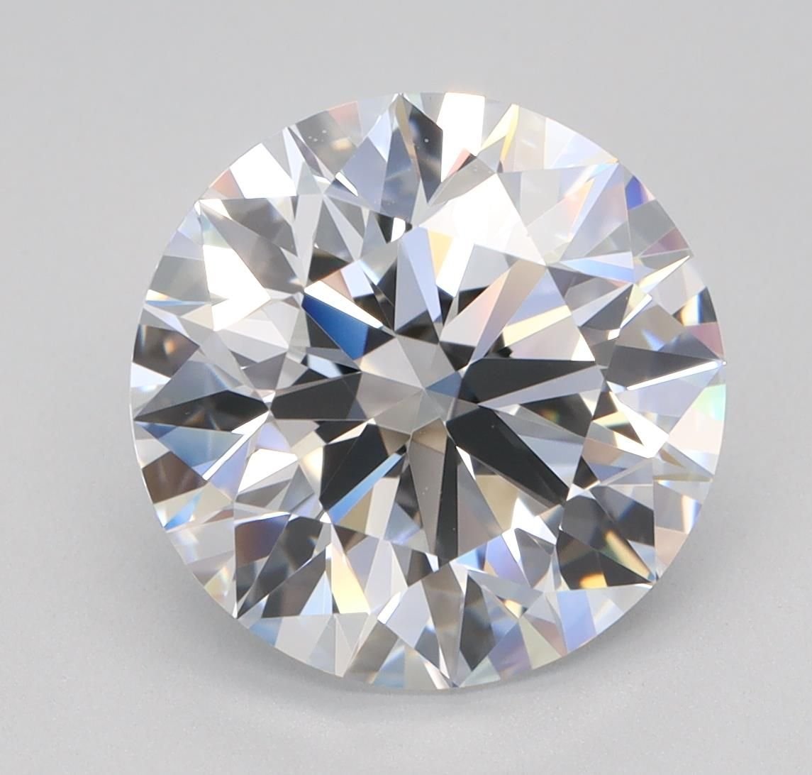 3.10ct D VVS2 Rare Carat Ideal Cut Round Lab Grown Diamond