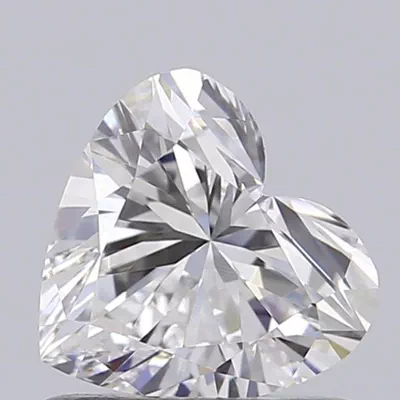 0.64ct D VVS1 Rare Carat Ideal Cut Heart Lab Grown Diamond
