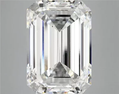 15.30ct F VS1 Rare Carat Ideal Cut Emerald Lab Grown Diamond