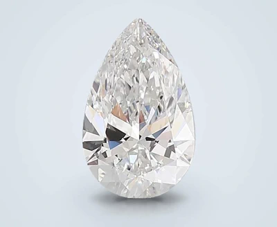 3.06ct F VS2 Rare Carat Ideal Cut Pear Lab Grown Diamond