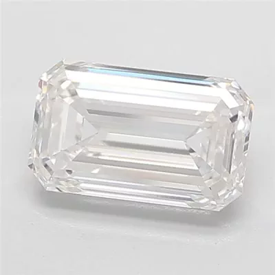 4.53ct F VVS2 Rare Carat Ideal Cut Emerald Lab Grown Diamond