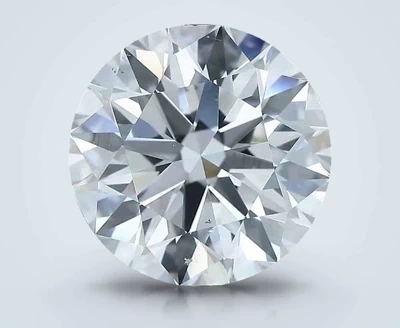 5.38ct I SI1 Rare Carat Ideal Cut Round Diamond