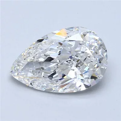4.06ct D SI1 Excellent Cut Pear Diamond