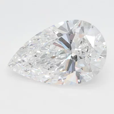 2.11ct D VVS2 Rare Carat Ideal Cut Pear Lab Grown Diamond