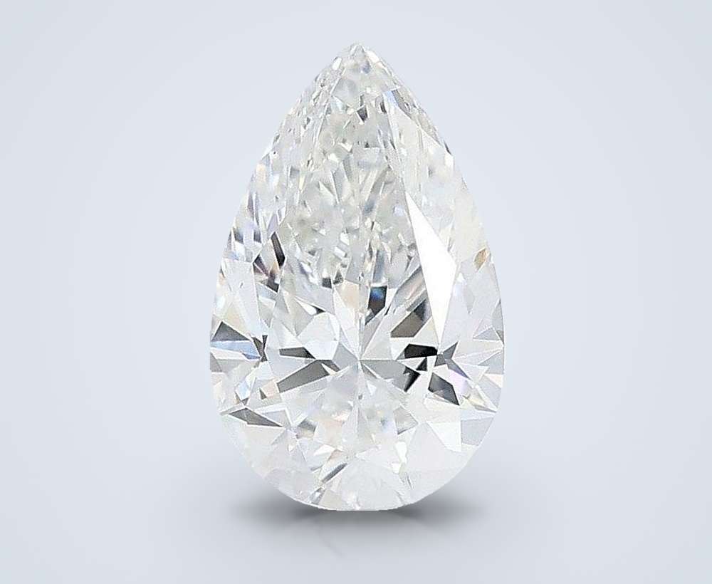 1.53ct E VVS2 Rare Carat Ideal Cut Pear Lab Grown Diamond