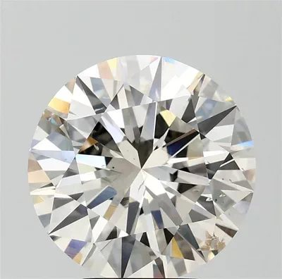 5.01ct J SI2 Rare Carat Ideal Cut Round Diamond