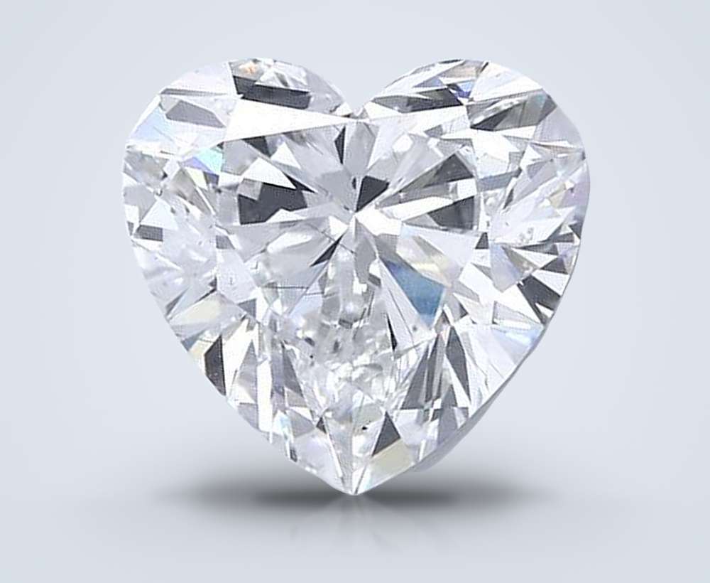 9.07ct F SI1 Rare Carat Ideal Cut Heart Lab Grown Diamond