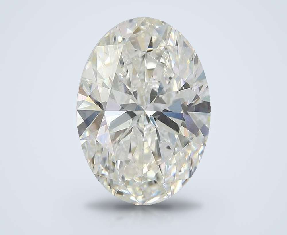 9.58ct F VS1 Rare Carat Ideal Cut Oval Lab Grown Diamond