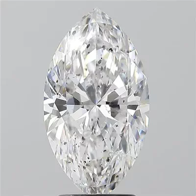 3.02ct D SI2 Rare Carat Ideal Cut Marquise Diamond