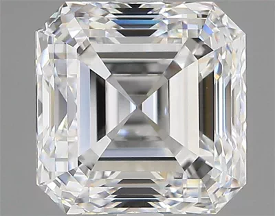 4.00ct D VVS2 Very Good Cut Asscher Diamond