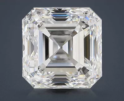 4.00ct D VVS2 Very Good Cut Asscher Diamond