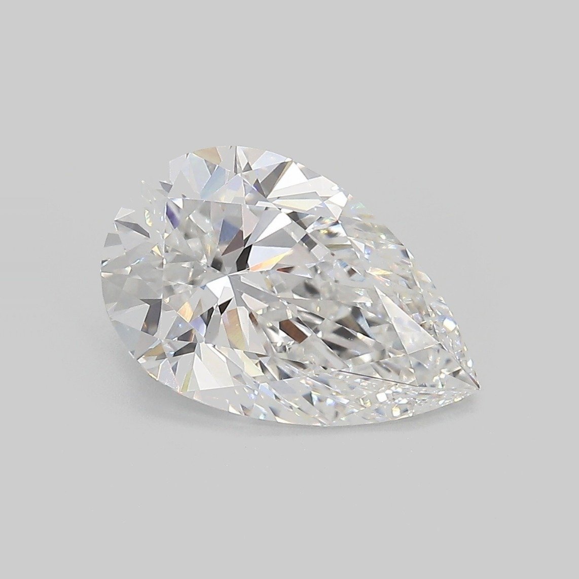 3.59ct E VVS2 Rare Carat Ideal Cut Pear Lab Grown Diamond