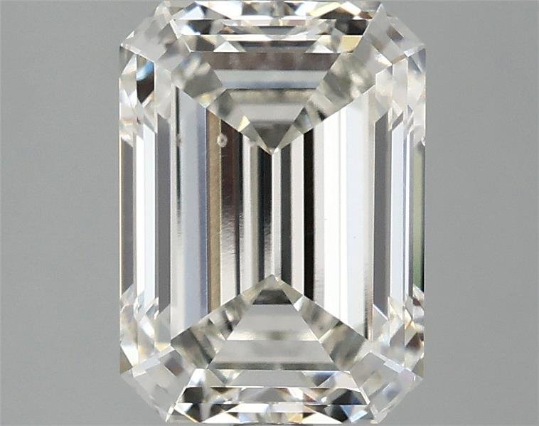 3.03ct H VS2 Rare Carat Ideal Cut Emerald Lab Grown Diamond