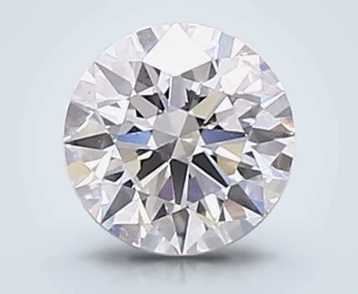 1.01ct E SI1 Rare Carat Ideal Cut Round Lab Grown Diamond