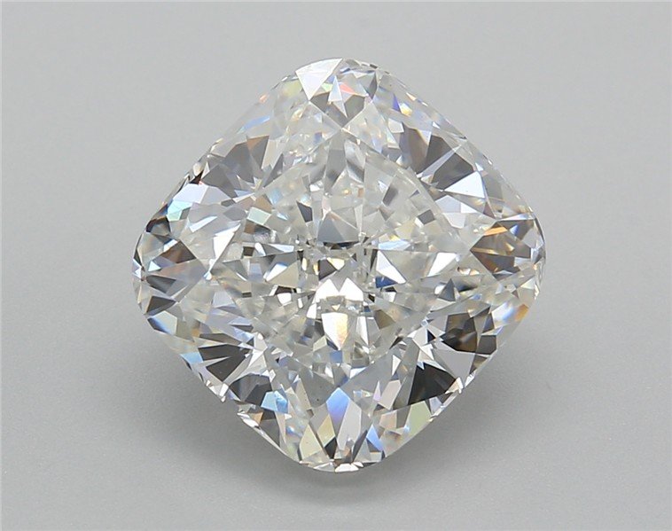 5.02ct F VS1 Rare Carat Ideal Cut Cushion Lab Grown Diamond