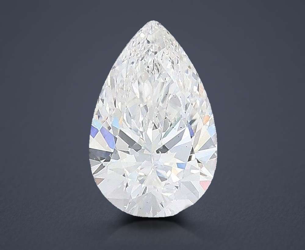 1.01ct E VS2 Rare Carat Ideal Cut Pear Lab Grown Diamond