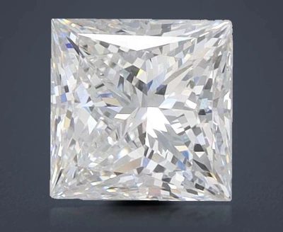 1.55ct E VVS2 Rare Carat Ideal Cut Princess Lab Grown Diamond