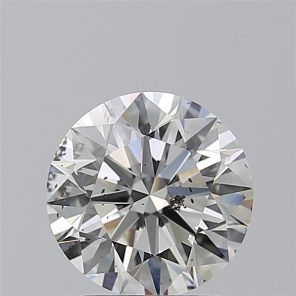 2.13ct I SI2 Rare Carat Ideal Cut Round Diamond