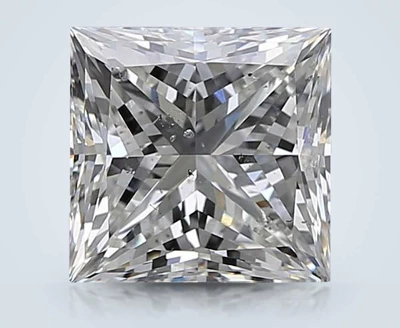 3.01ct I SI2 Rare Carat Ideal Cut Princess Diamond