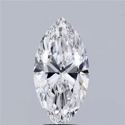 4.51ct F VS2 Rare Carat Ideal Cut Marquise Lab Grown Diamond