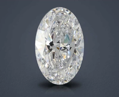 2.01ct D VS1 Rare Carat Ideal Cut Oval Lab Grown Diamond